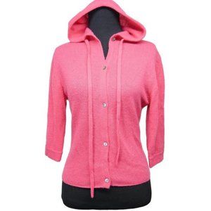 FAI Vintage Cashmere Short Sleeve Hooded Sweater S